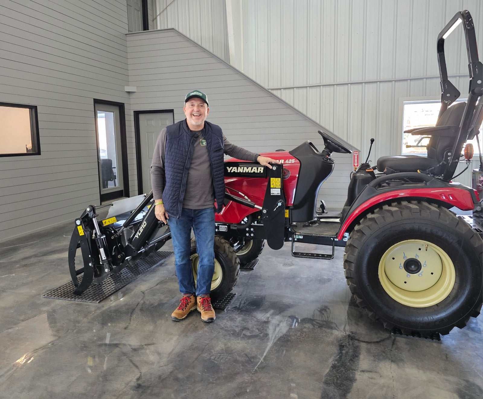 Another Yanmar tractor being shown